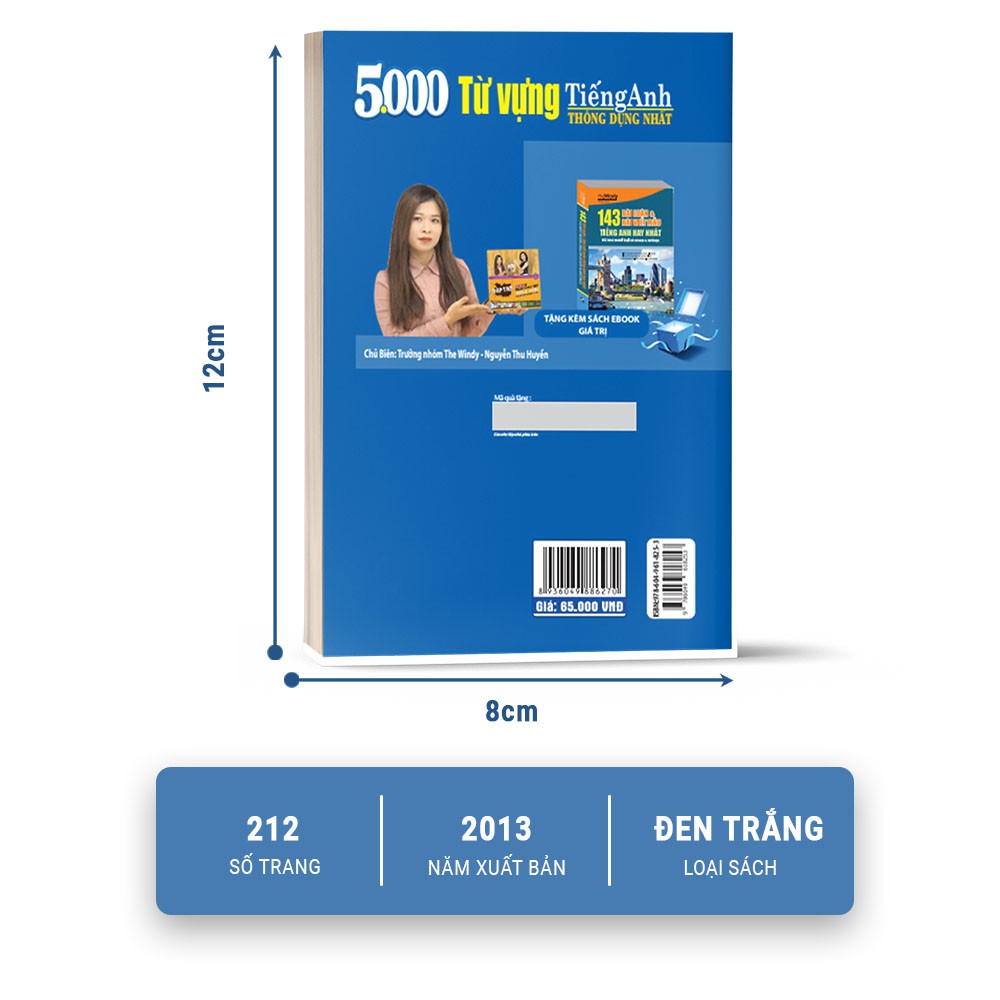 5000 Từ Vựng Tiếng Anh Thông Dụng Nhất (Tái bản 2020)