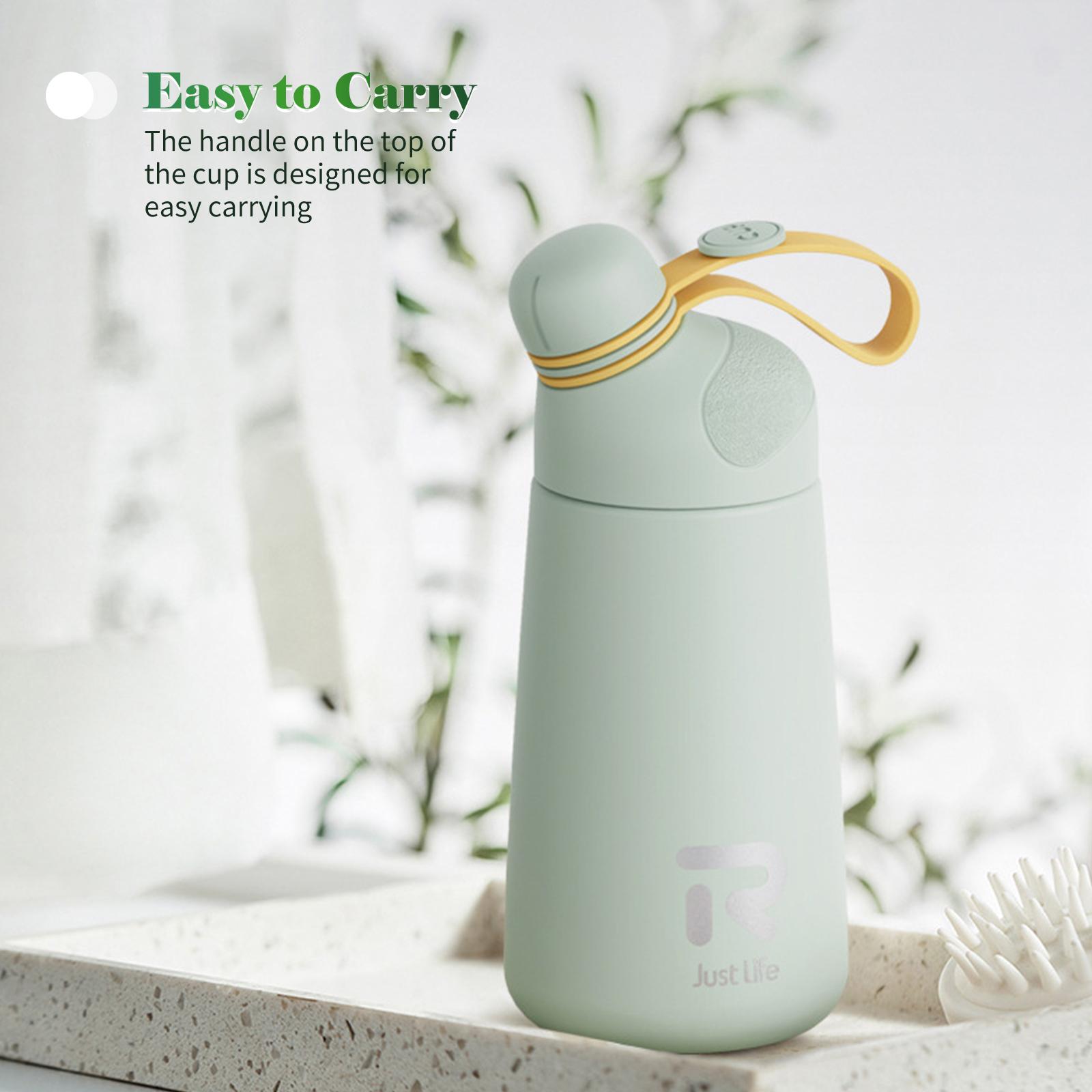 Bình Giữ Nhiệt 400Ml Kiểu Dáng Thể Thao Có Dây Đeo Chất Liệu Bằng Thép Không Gỉ Chống Rò Rỉ Insulated Water Bottle