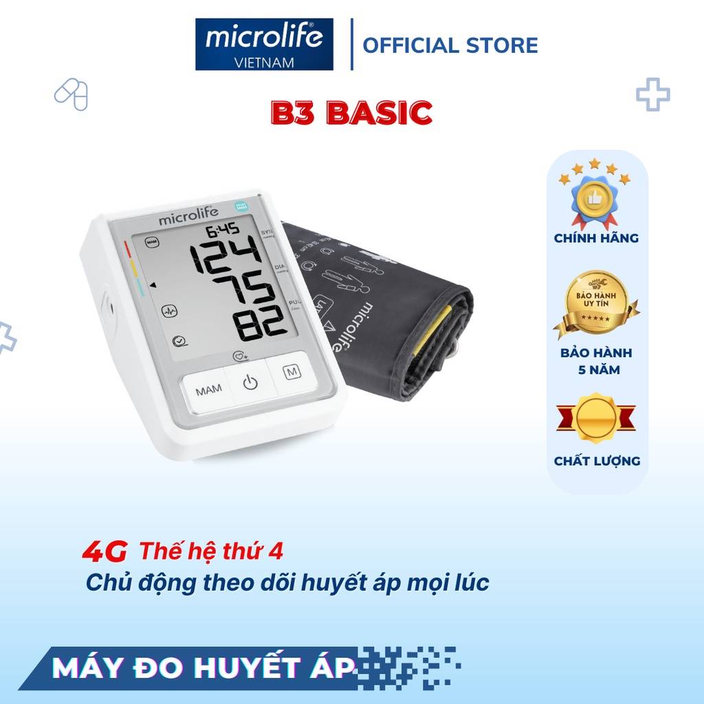 Máy Đo Huyêt Áp Bắp Tay Microlife B3 Basic