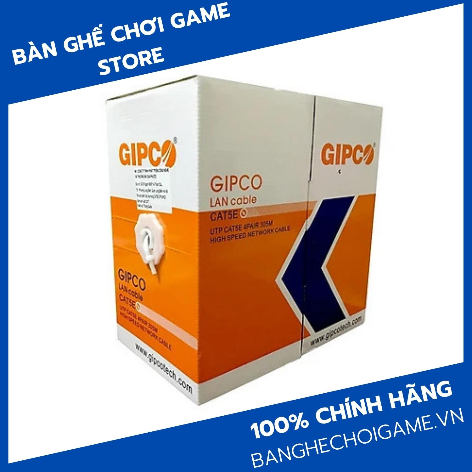 Thùng dây cáp mạng 305M GIPCO CAT5E UTP 0386 - Hàng chính hãng