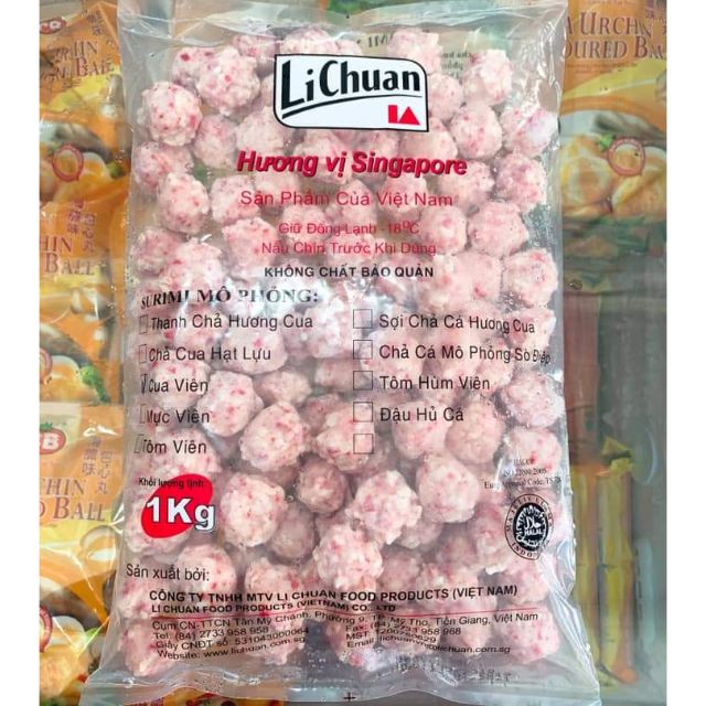 SURIMI MÔ PHỔNG CUA VIÊN 1kg