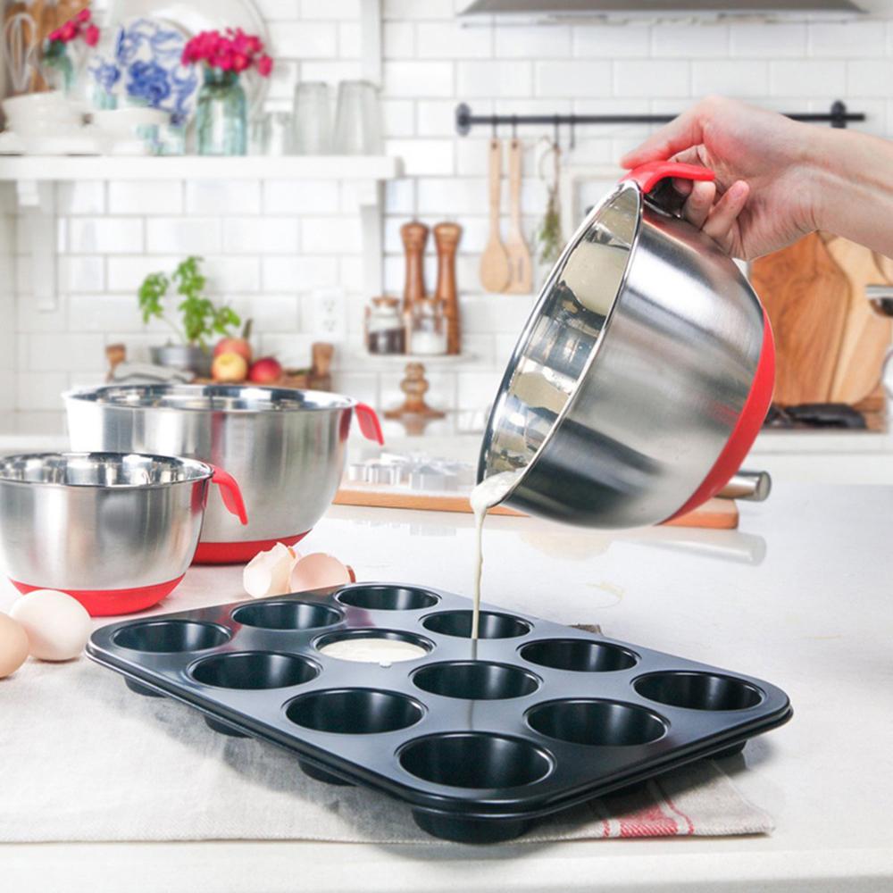 Bát trộn rau củ bằng thép không gỉ, tiện dụng với nắp đậy