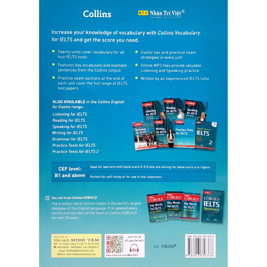 Sách Collins English For Exams - Vocabulary For IELTS (Kèm CD Hoặc File MP3)