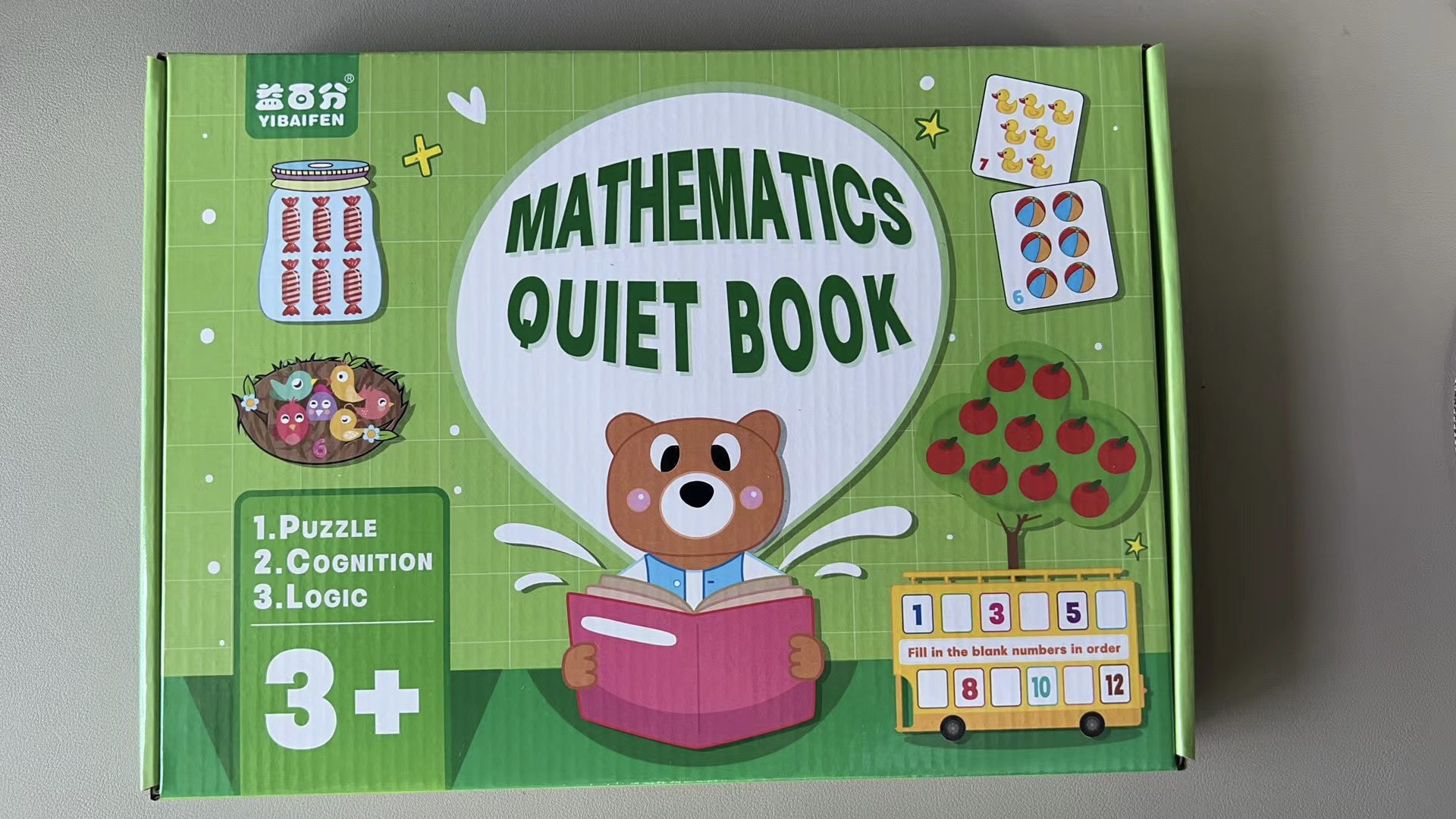 Sách bóc dán toán học cho bé, Học liệu bóc dán toán học Montessori - Hàng chính hãng