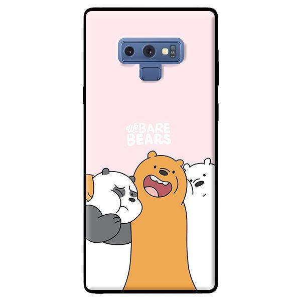 Ốp in cho Samsung Galaxy Note 9 3 Chú Gấu Ôm - Hàng chính hãng