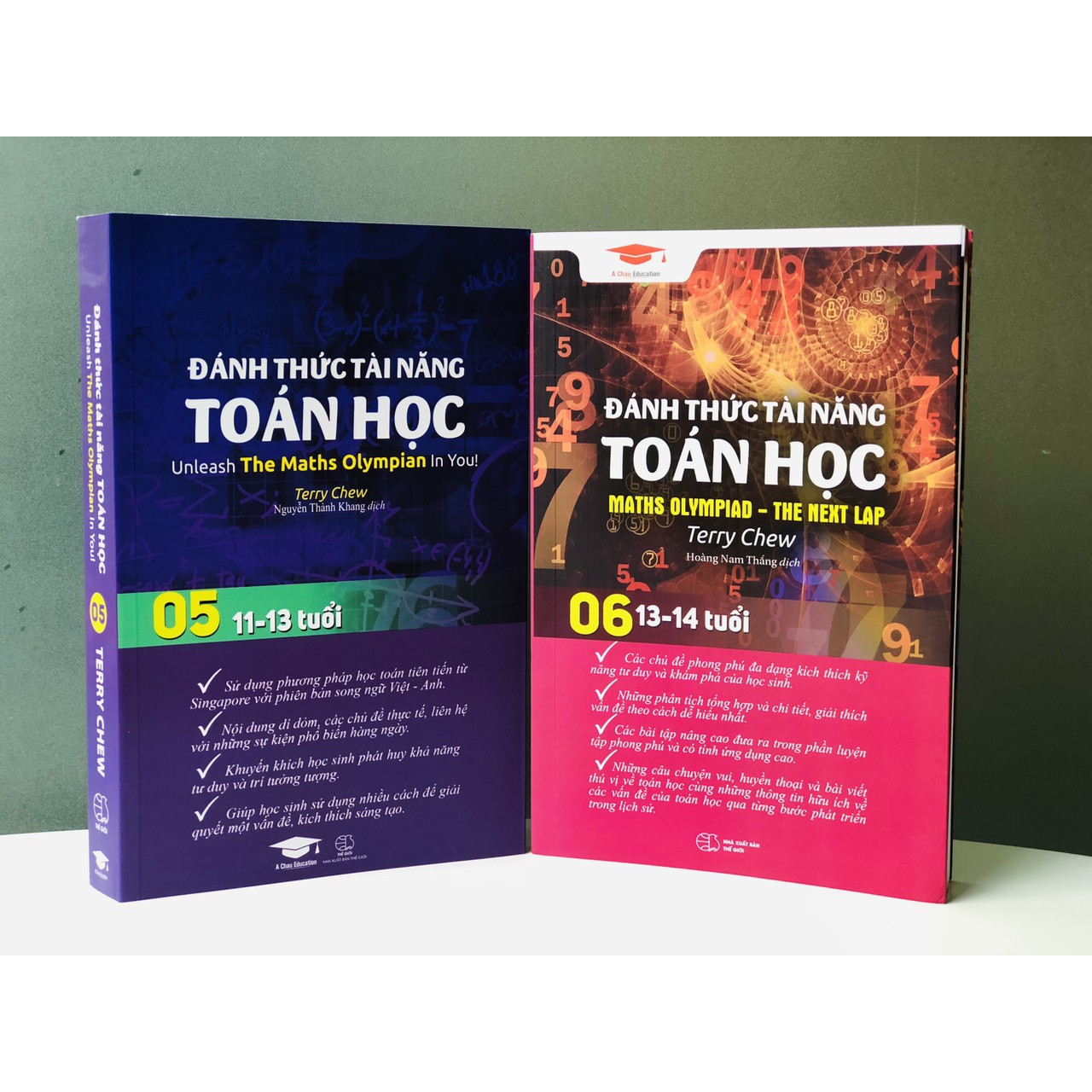 Combo 2 cuốn sách Đánh thức tài năng toán học tập 5 và tập 6 - dành cho trẻ lớp 5, lớp 6, lớp 7