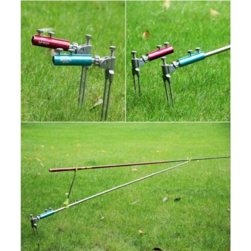 Chân cắm đất inox gác cần câu cá