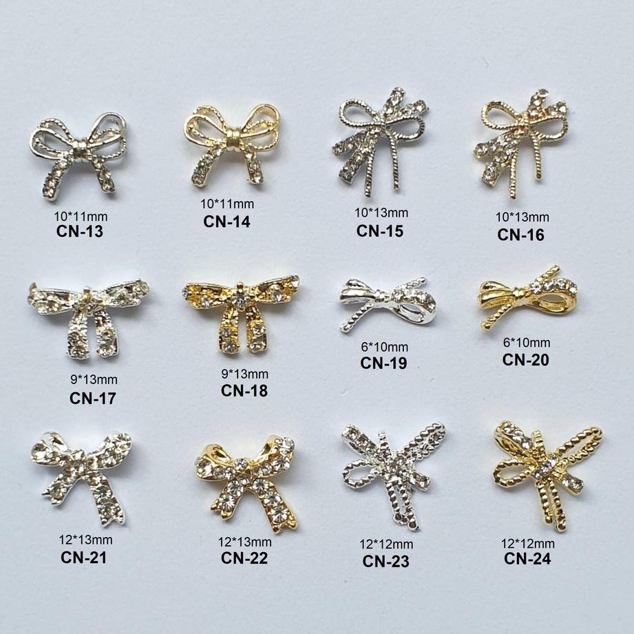 (ảnh thật) Charm Nơ Đính Móng CN