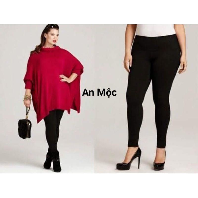 Quần Legging Lót Lông Big Size 80kg Siêu Ấm Cho Nữ