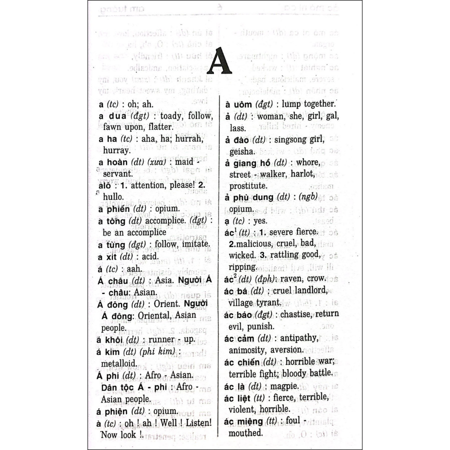 Từ Điển Việt - Anh