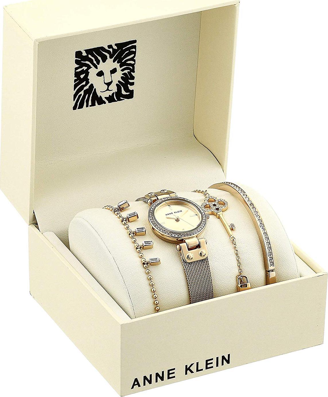 Bộ đồng hồ và vòng tay nữ ANNE KLEIN 3424GBST