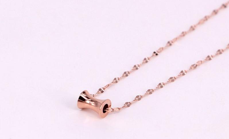 Dây Chuyền Nữ Dây Xoắn Titan Ko Đen TT 2232 - 1 Cái