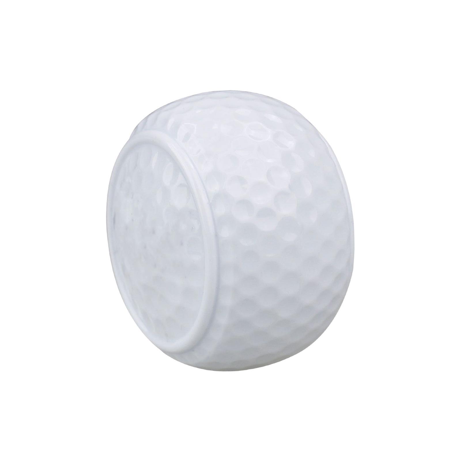 Synthetic Rubber Flat Golf Ball Practice Balls Swing Training Aid Golf Equipment Putting Trainer for Indoor Outdoor Beginner Practice Green