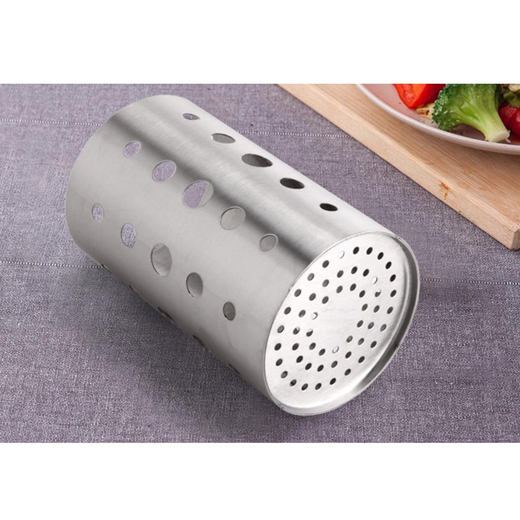 Kitchen Chopsticks Holder Spoon Fork Box Tableware Home Organizer Silver