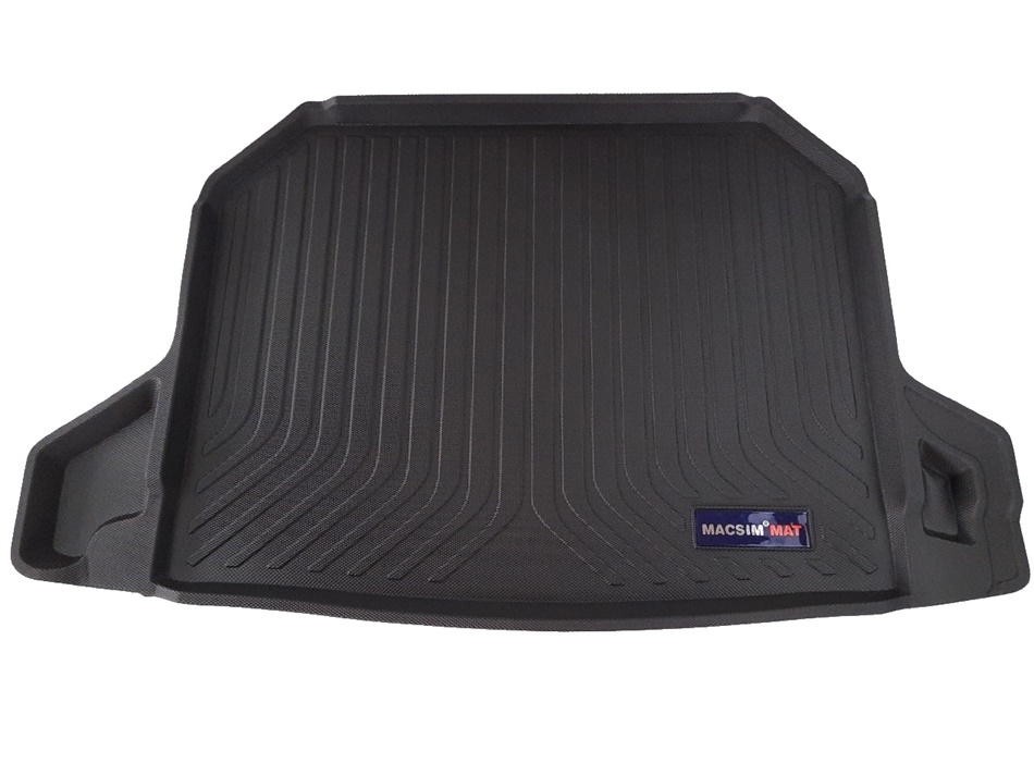 Thảm lót cốp xe ô tô Honda HRV 2015-đến nay nhãn hiệu Macsim chất liệu TPV màu đen hàng loại 2