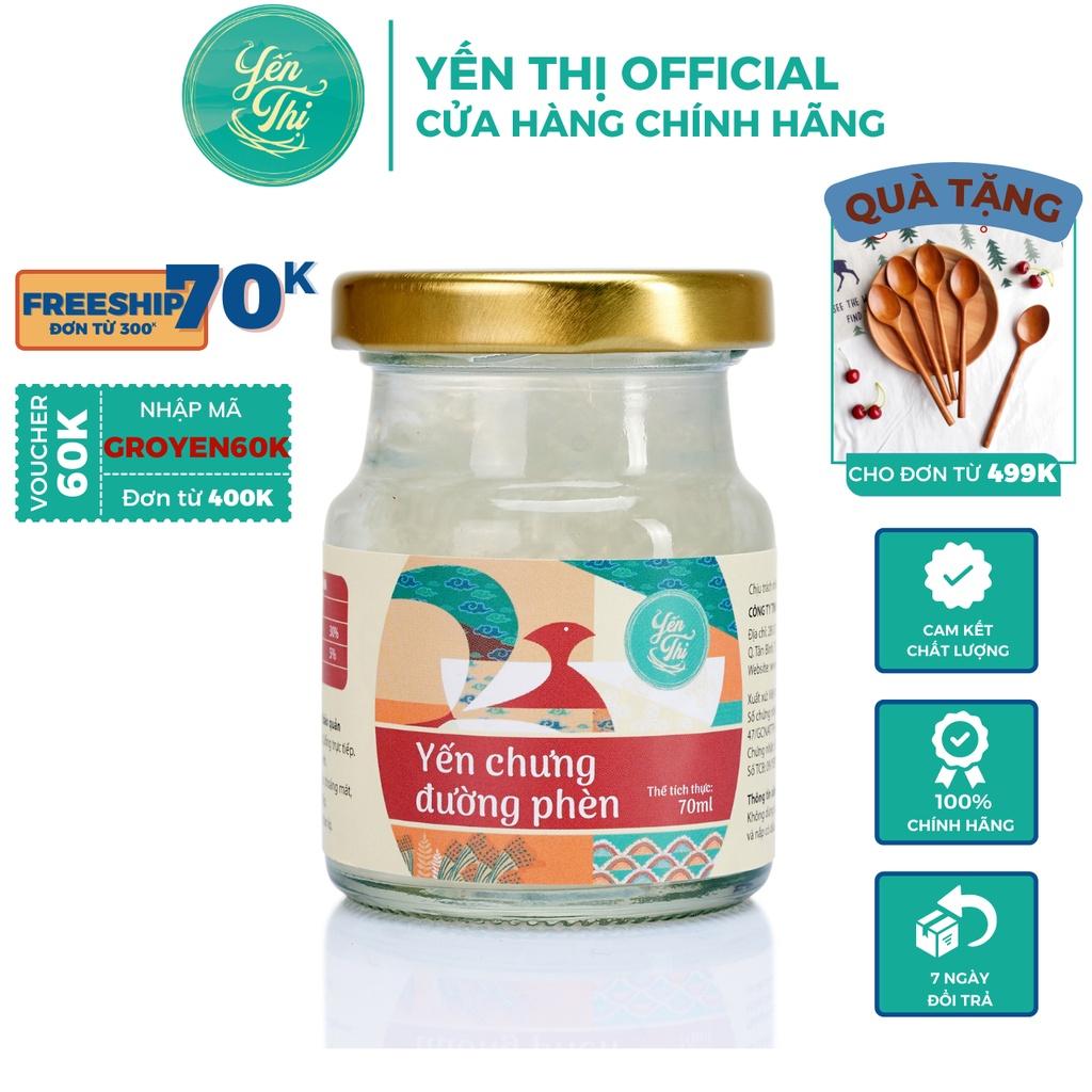 Yến Thị - Chưng đường phèn - Yến sào Khánh Hòa chưng sẵn - 30% yến thô/hũ 70ml