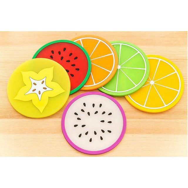 Miếng lót ly, cốc hình trái cây .