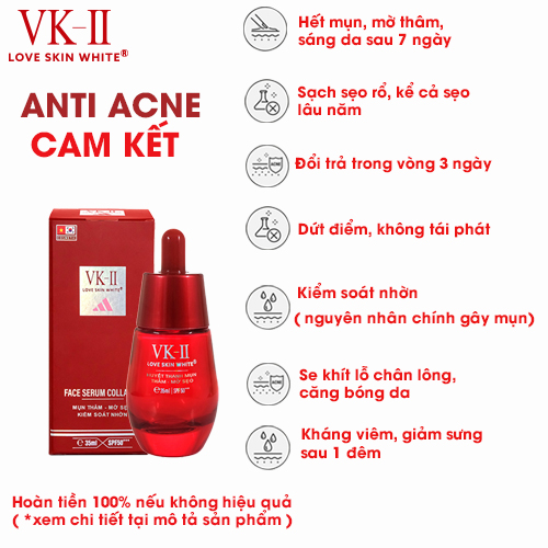 Serum Ngừa Mụn - Thâm - Mờ Sẹo - Kiểm Soát Nhờn VK II ( 15ml/35ml )