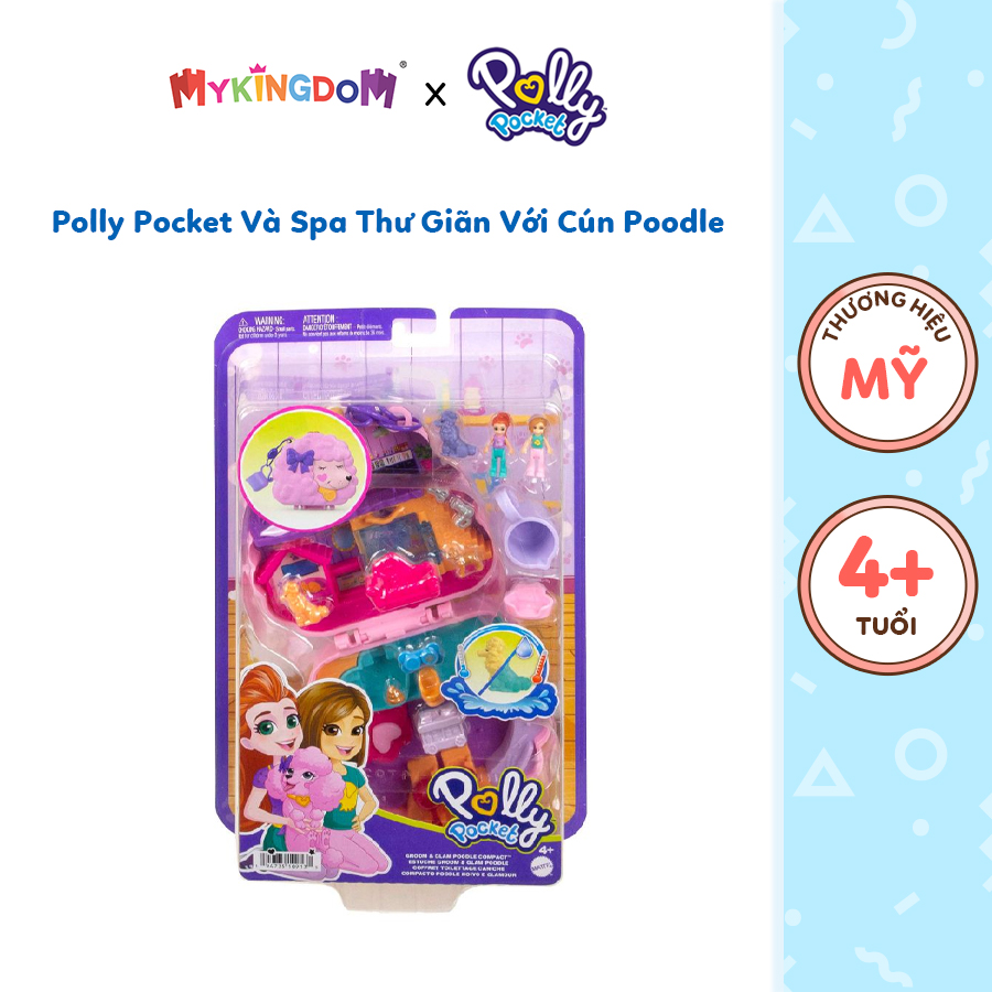Đồ Chơi Spa Thư Giãn Với Cún Poodle POLLY POCKET HKV35/FRY35