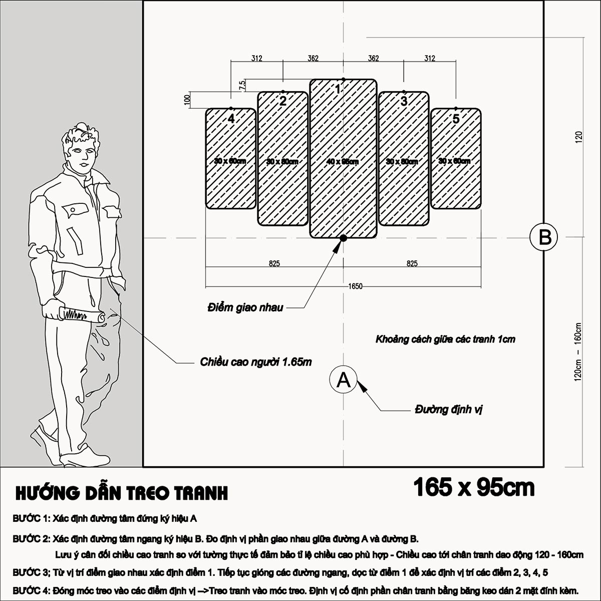 Tranh tráng gương pha lê PHONG CẢNH 5 tấm trang trí phòng khách hiện đại TẶNG KÈM ĐINH TREO 5T05