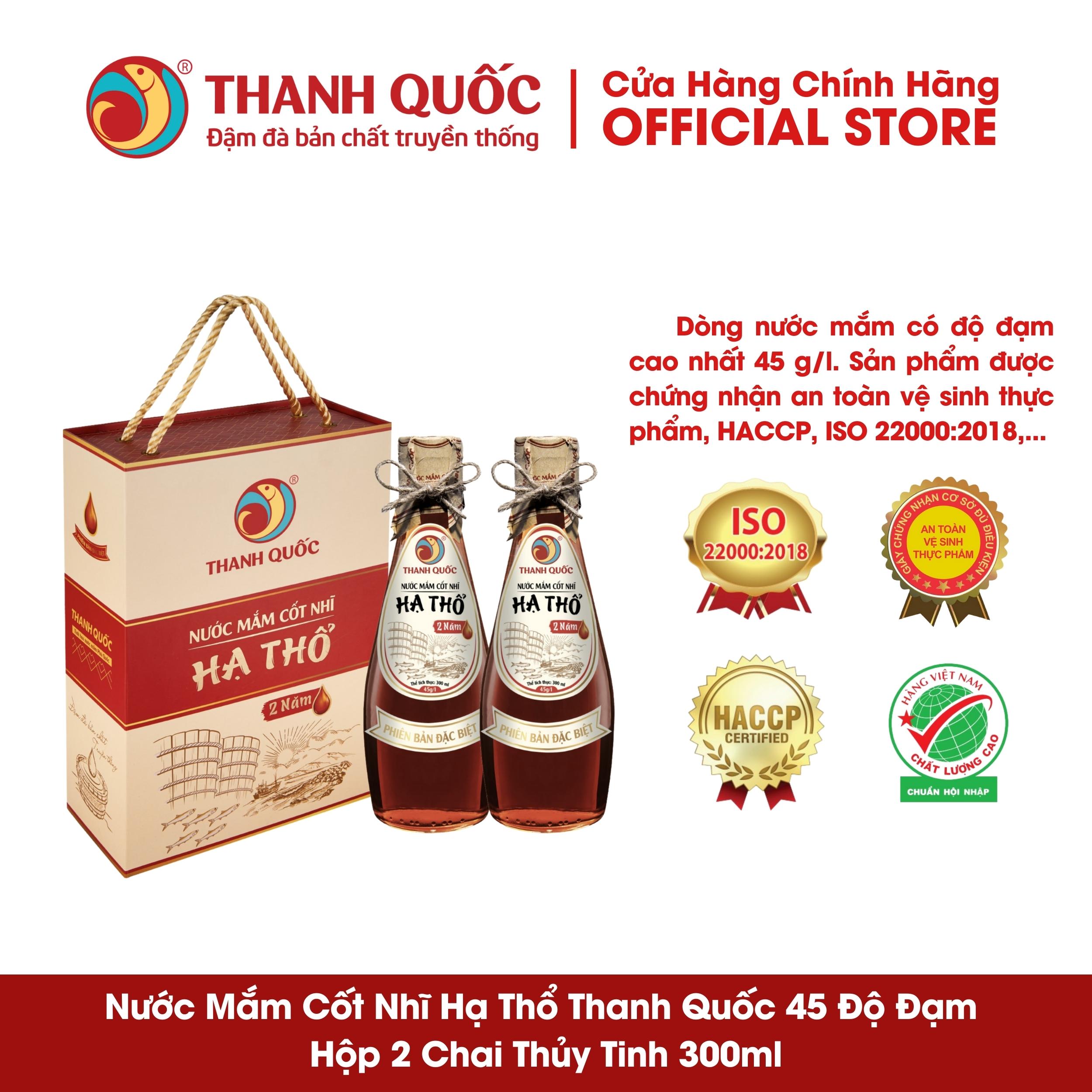 Nước Mắm Hạ Thổ Thanh Quốc - Phú Quốc 45N 300ml x 2 chai