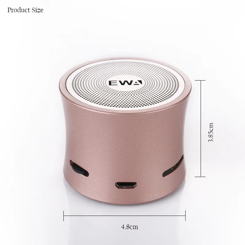 Loa siêu loa siêu trầm Ewa A104 Mini Subwofer Super Bass Stereo không dây loa ngoài trời Hi Fi Sound Waterproof Desktop TF Color: Pink