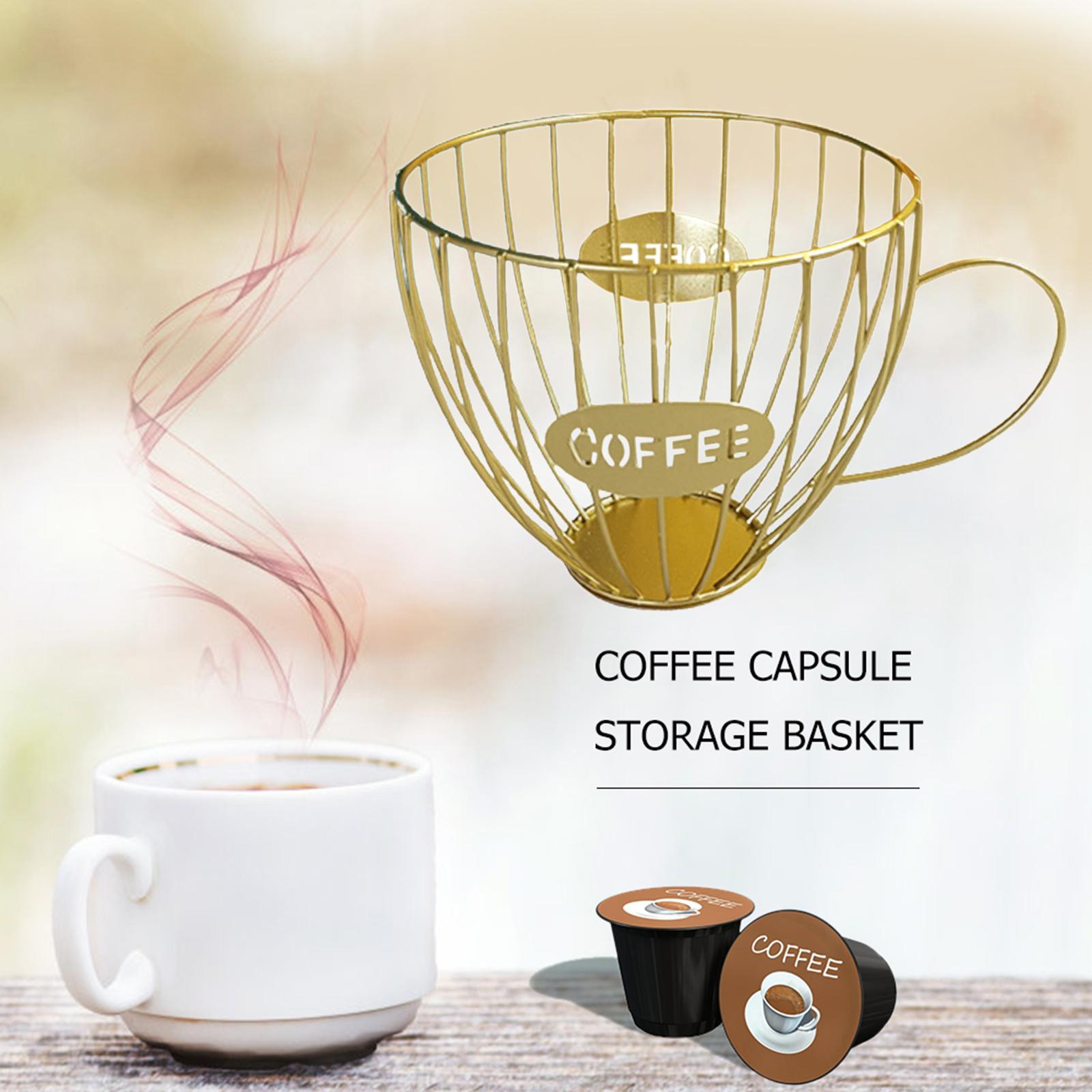 Multiuse Coffee Pod Holder Storage Iron Coffee Pod Organizer for Coffee Bar