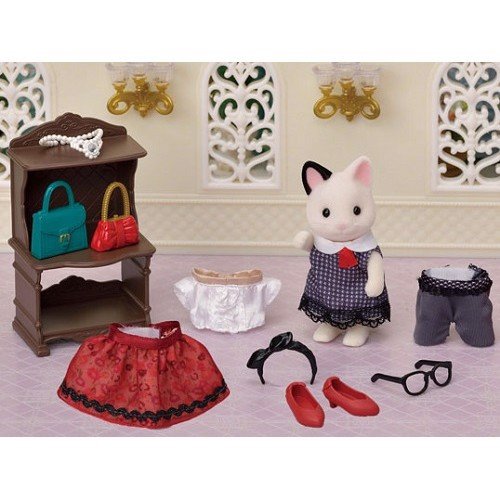 Đồ chơi nhập vai Mèo Texudo biểu diễn thời trang Sylvanian Families