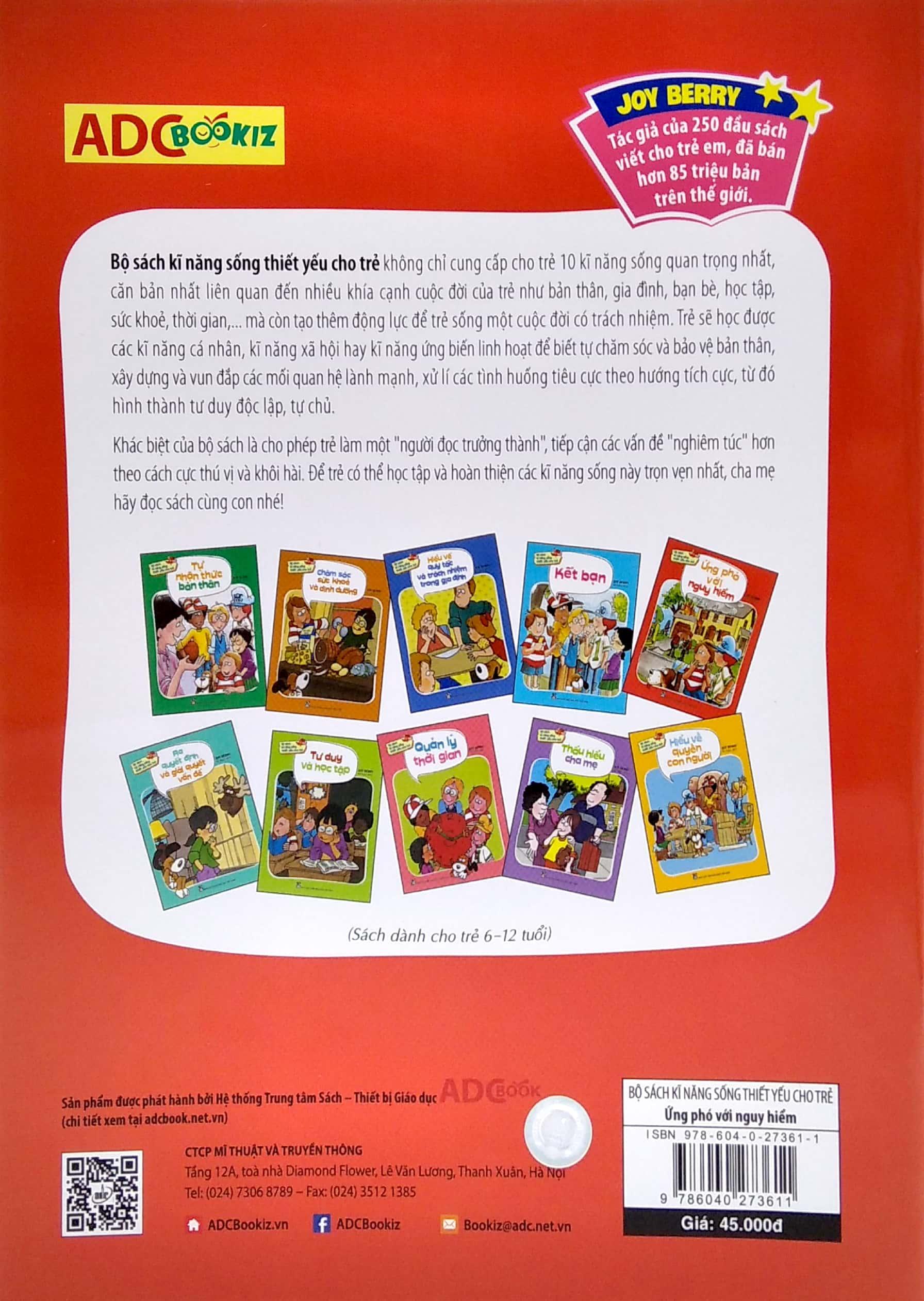 Bộ Sách Kỹ Năng Sống Thiết Yếu Cho Trẻ - Ứng Phó Với Nguy Hiểm (Tái Bản 2021)