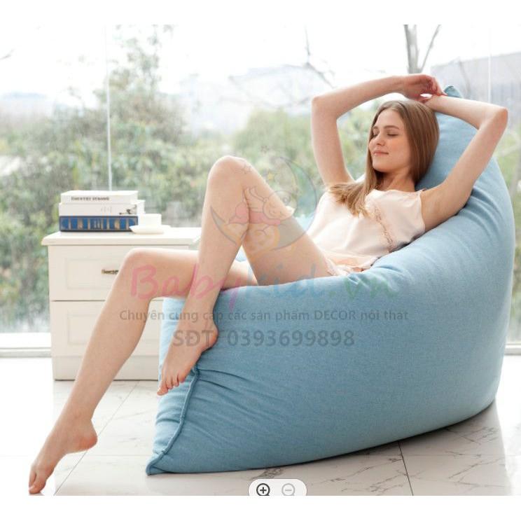 Ghế xốp hình chữ nhật size 120CM x 150CM, đơn màu kaki/da lộn, có xốp
