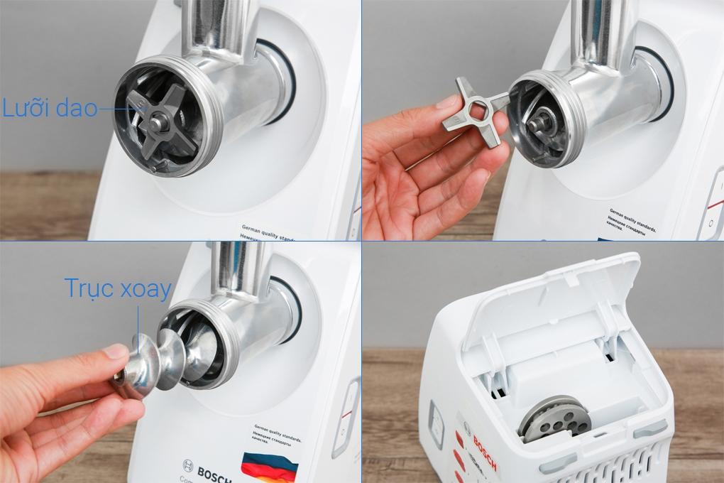 Máy Xay Thịt Đa Năng BOSCH MFW3520W, Công Suất 500W, Xay Thịt, Làm Chả Giò, Xúc Xích, Nhập Đức, BH 12 Tháng