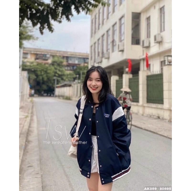 Áo Khoác Dù Nam Nữ Thêu FOREST Siêu Hot Bomber Jackets Gió 2 Lớp UNISEX Thêu FOREST - Áo khoác bomber nam nữ dù form rộng unisex Thêu GẤU
