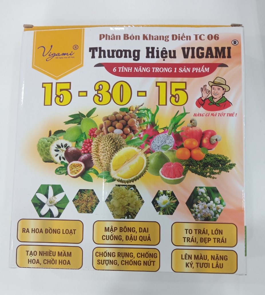 Phân bón 15-30-15 hộp 1kg