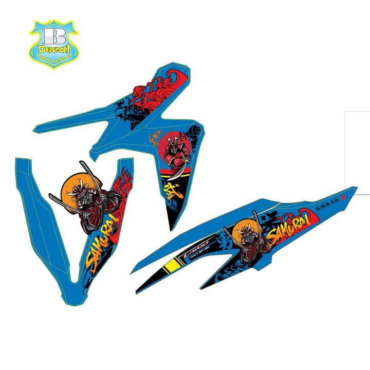 Tem rời vario 150 samurai xanh