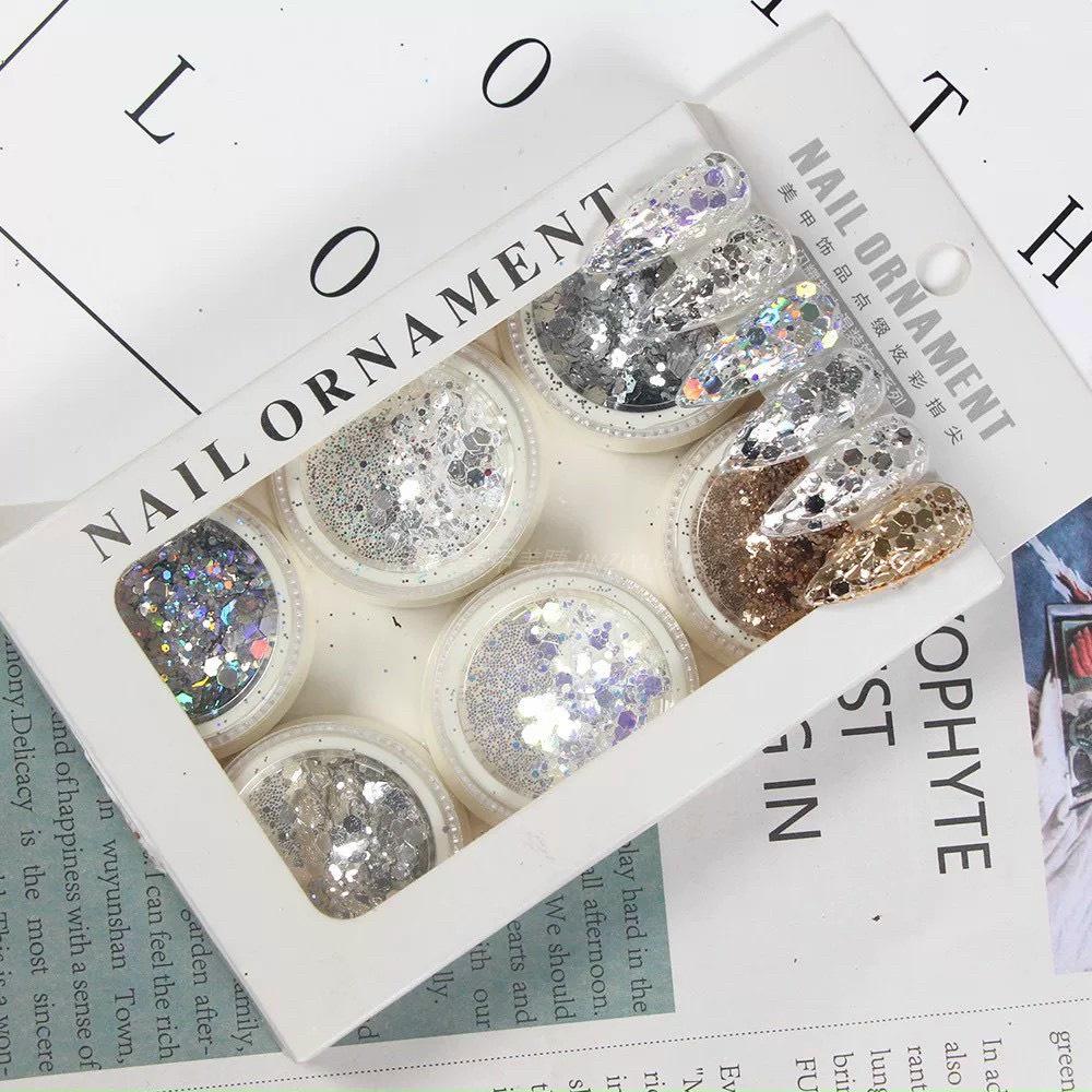 Set nhũ kim tuyến vảy cá siêu xinh dành cho Nail
