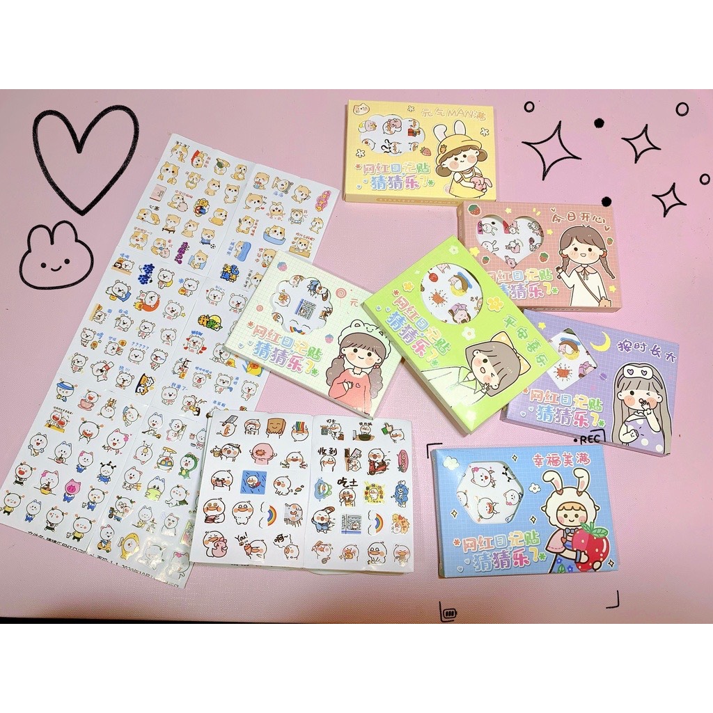 Set Stiker Hoạt Hình Nhật Bản Cute
