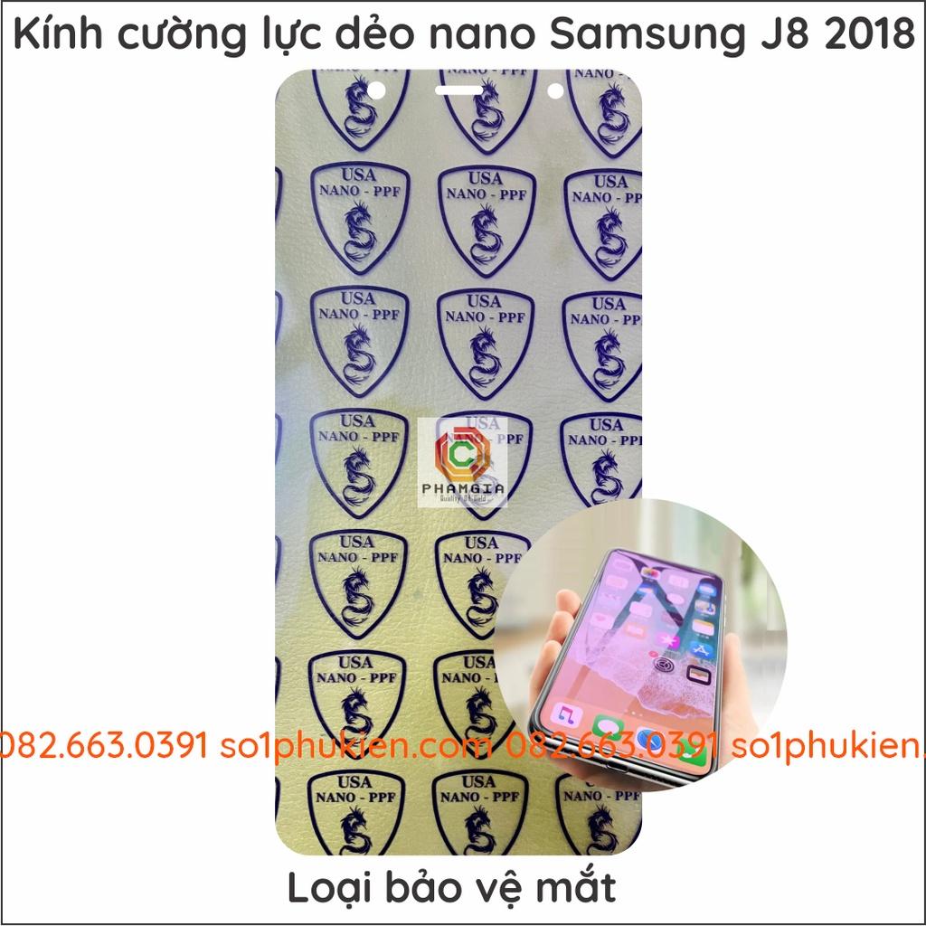 Dán cường lực cho Samsung J8 (2018) dẻo nano siêu bền siêu đẹp