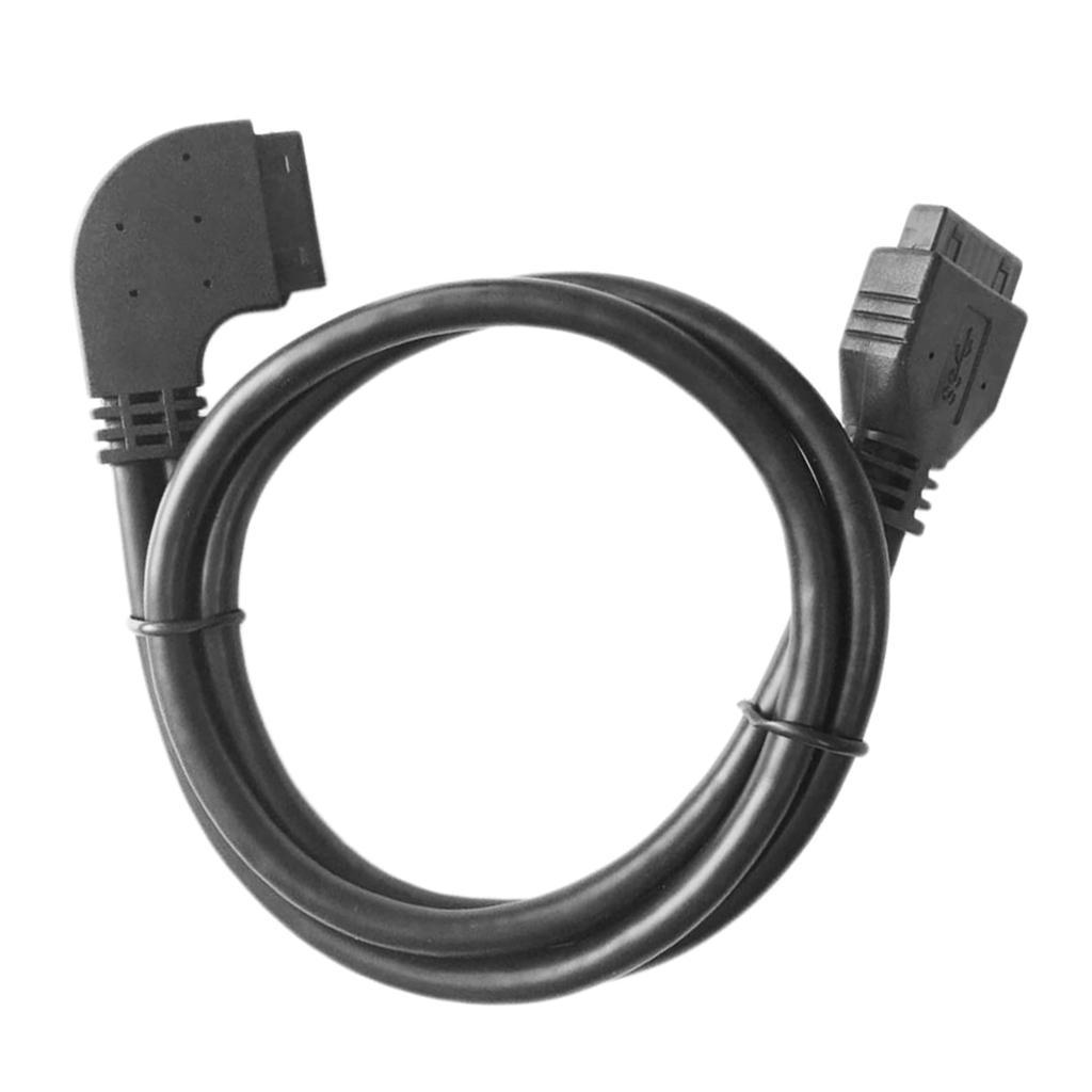 20 pin Mainboard Elbow Extension Cable USB 3.0 Power Cord