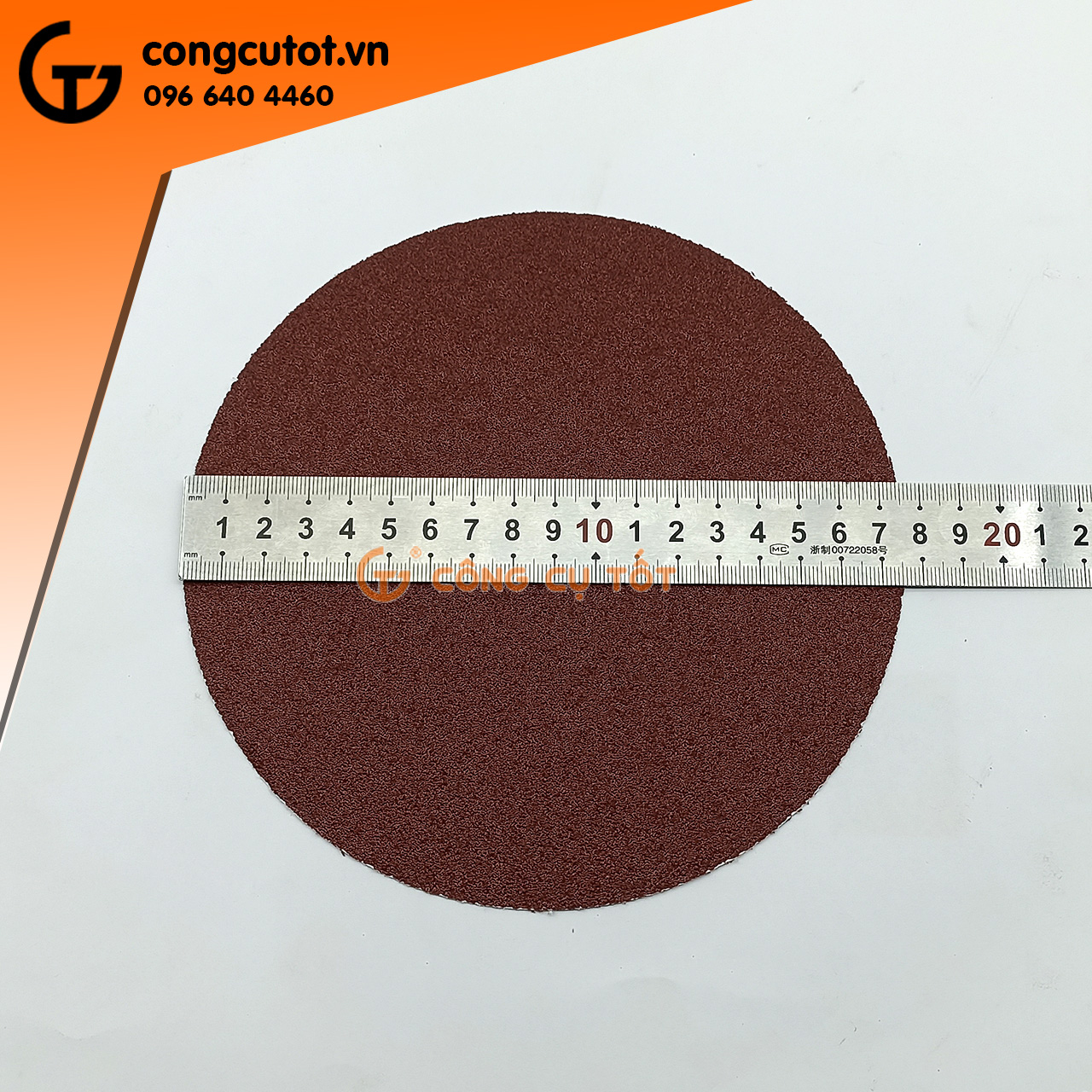 Hộp 100 giấy nhám tròn Ø180mm chuẩn P60