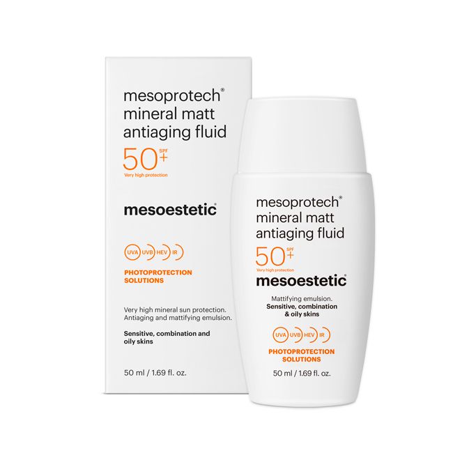 Nhũ tương chống nắng Mesoestetic Mesoprotech Mineral Matt SPF50+