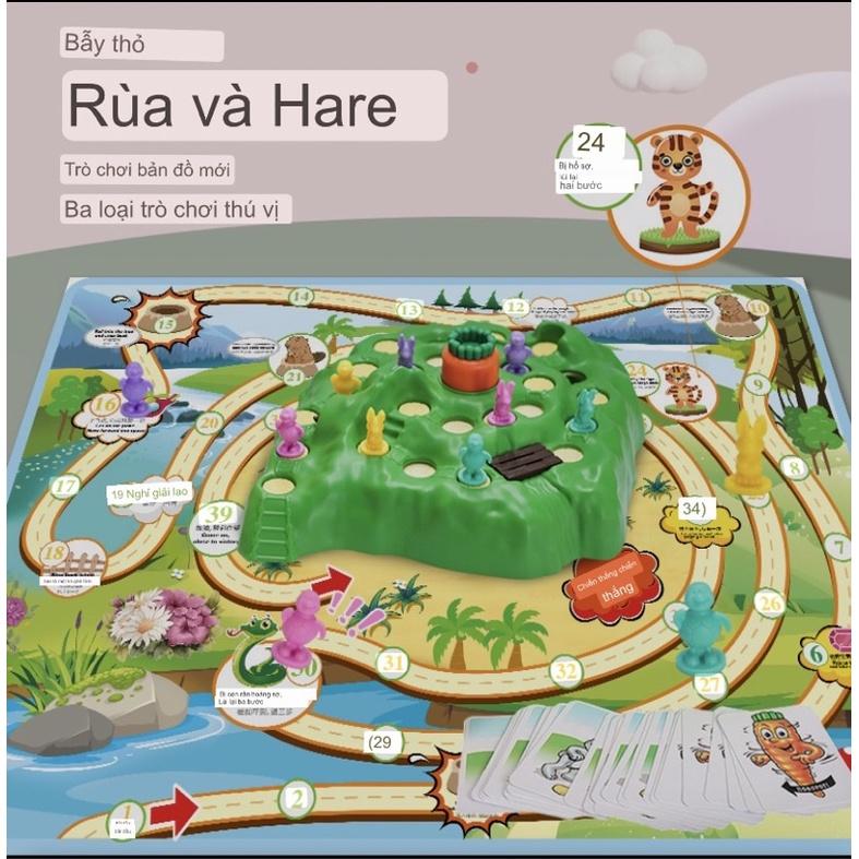 Trò chơi bẫy thỏ, cuộc đua giữa thỏ và rùa, trò chơi tương tác cho 3-4 người phiên bản nâng cấp
