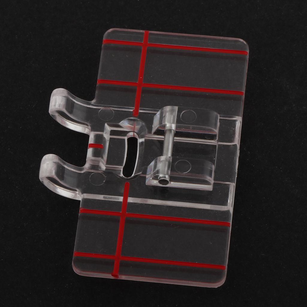 Clear Plastic Parallel Stitch Foot Presser For Home Domestic Sewing Machine