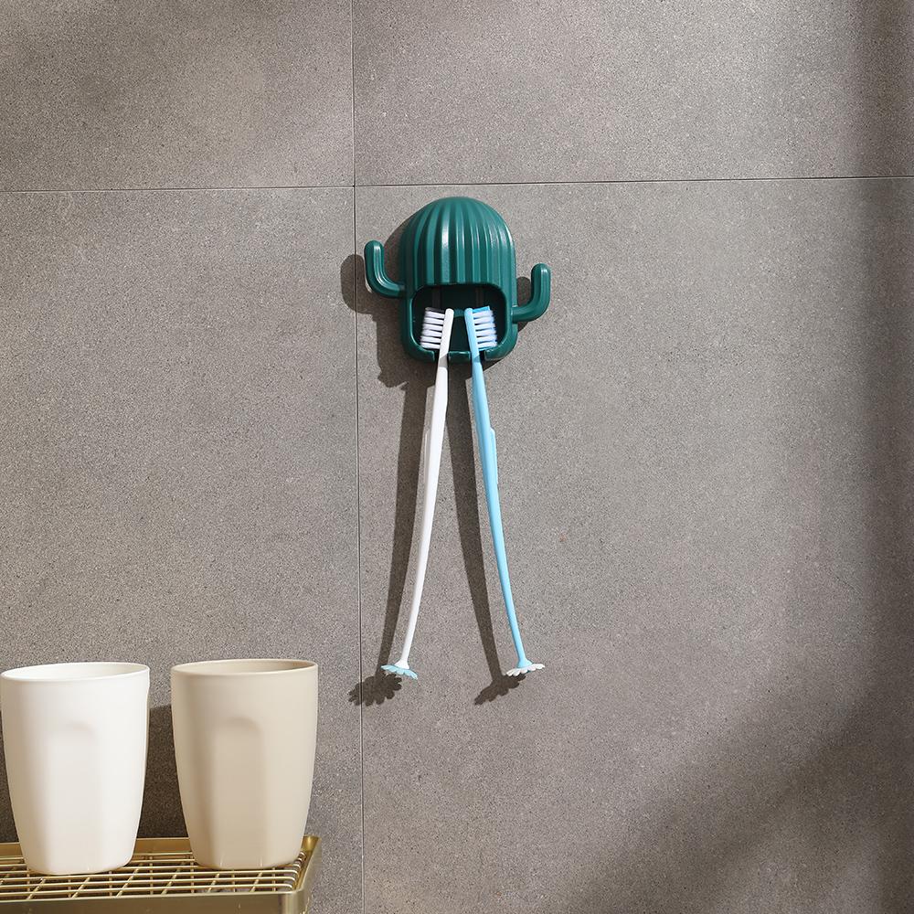 Giá đỡ bàn chải đánh răng kết dính Hình dáng cây xương rồng