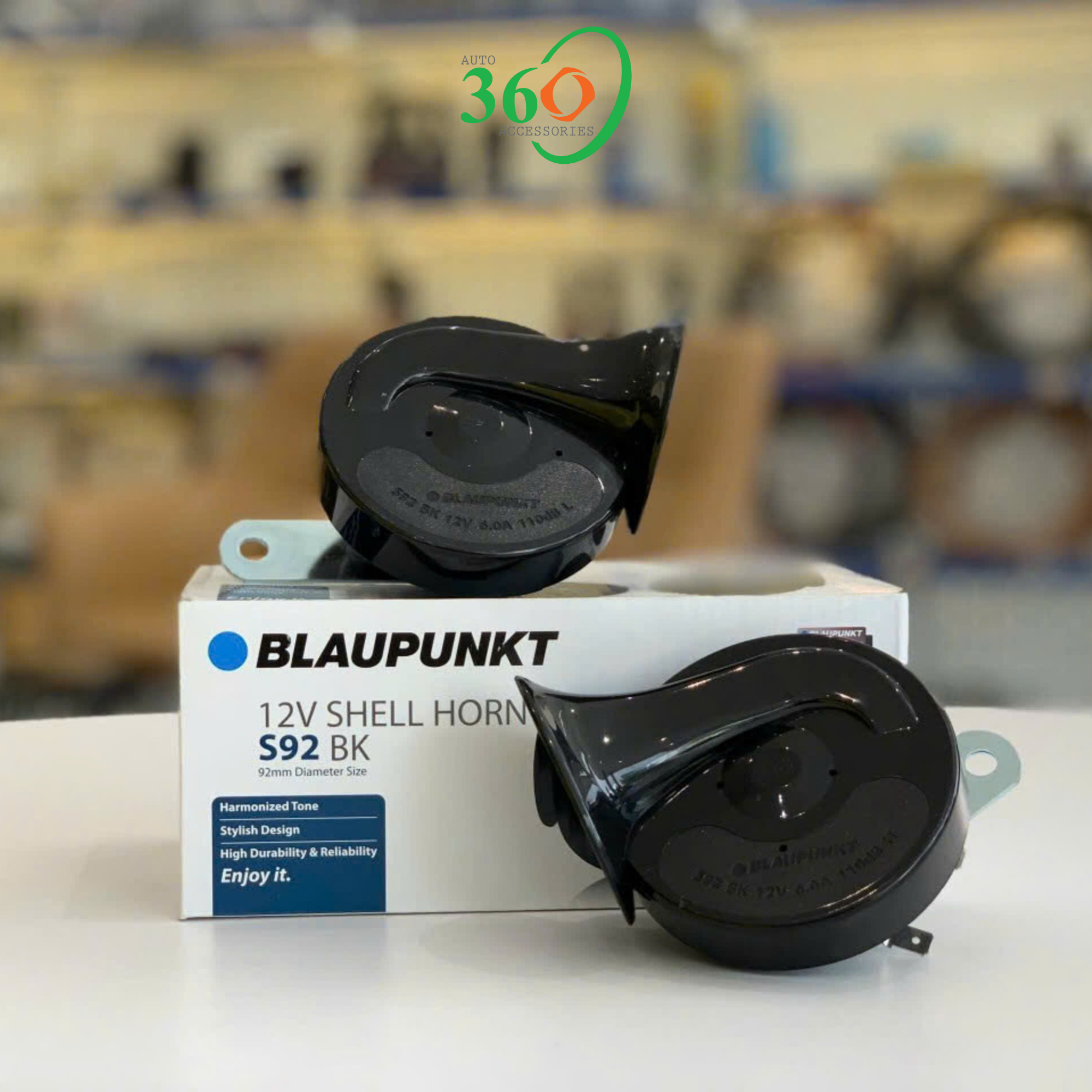 Còi Xe Ô Tô Blaupunkt 12V S92 BK – Hàng Chính Hãng – Âm Thanh To Rõ – Thiết Kế Nhỏ Gọn – Bộ 2 Cái