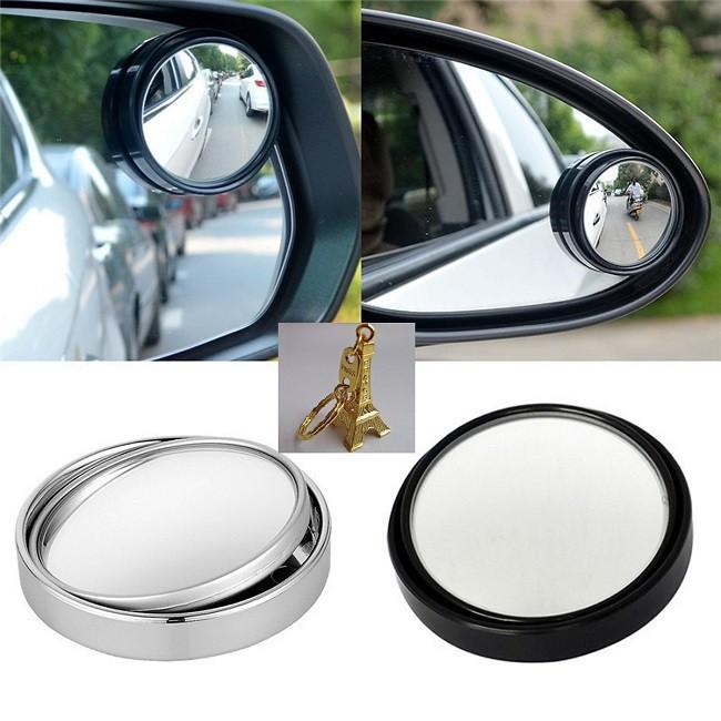 Bộ 2 gương cầu kính lồi, chiếu hậu xóa điểm mù xe hơi, ô tô, xe tải tăng độ an toàn khi tham gia giao thông GIÁ TỐT