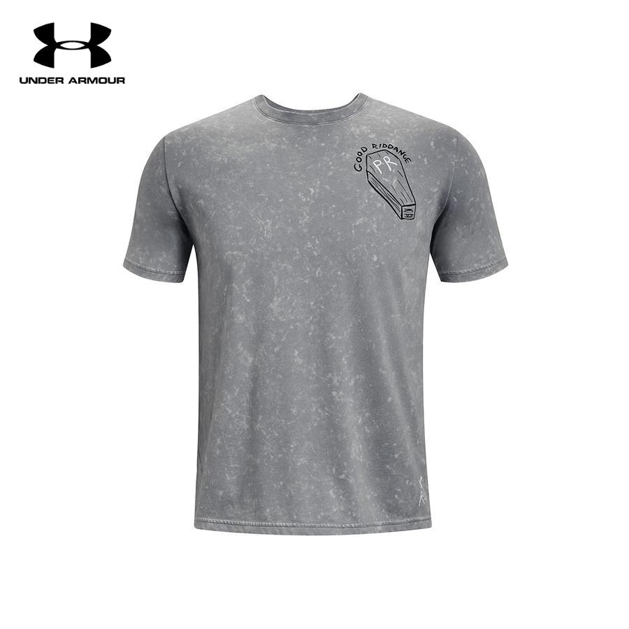 Áo thun tay ngắn chạy bộ nam Under Armour Run Your Face Off Dust - 1361482-035