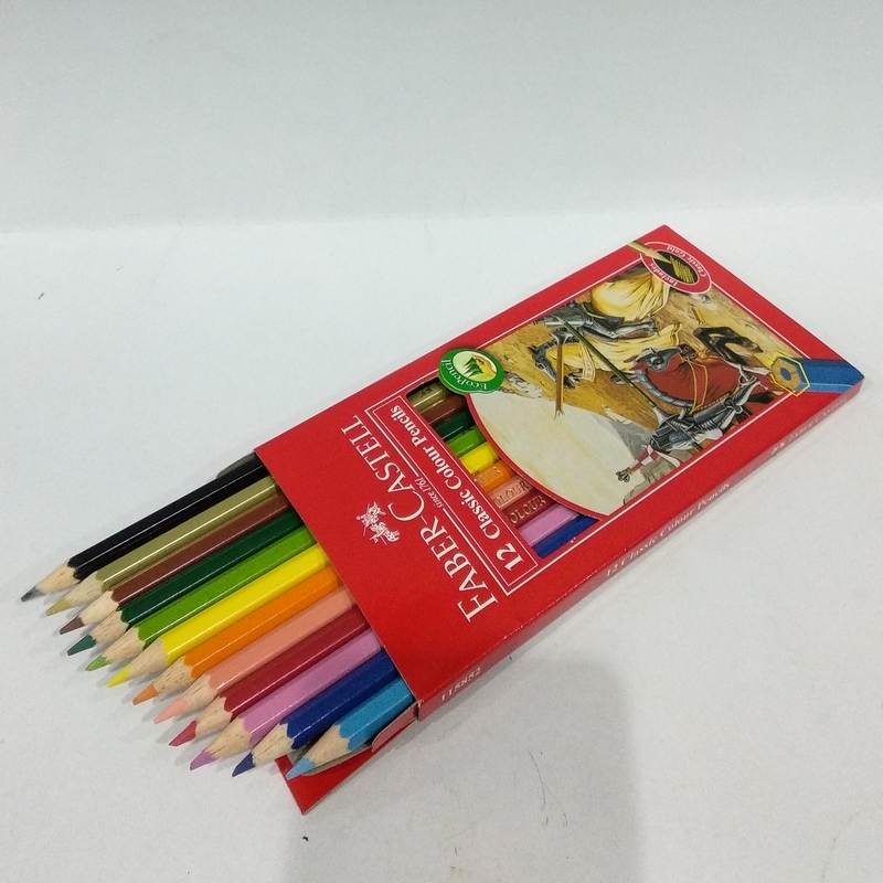 Bút Chì Màu Classic Knight Faber-Castell 12 màu dài (#115852)