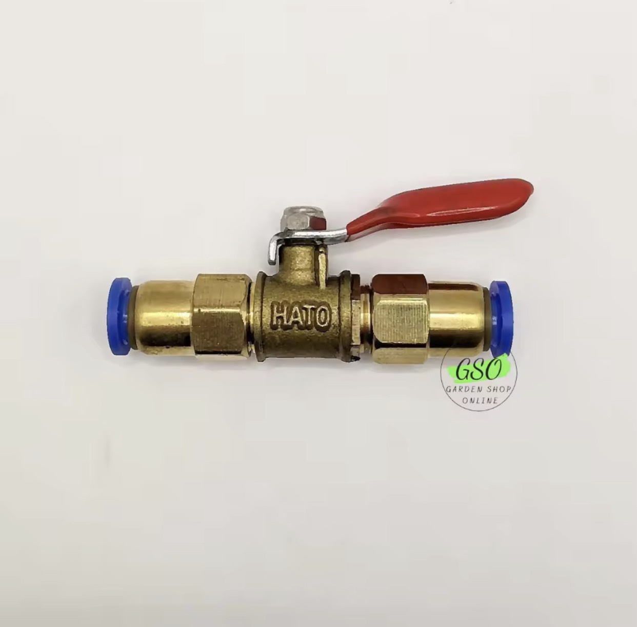 Van khóa nước HATO 2 đầu ống 8mm chuyên dùng cho hệ thống phun sương làm mát