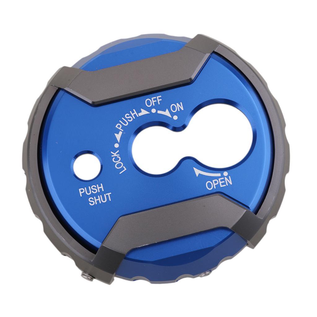 CNC Aluminum Alloy Motorcycle Ignition Key Lock   for  Nmax155 Blue