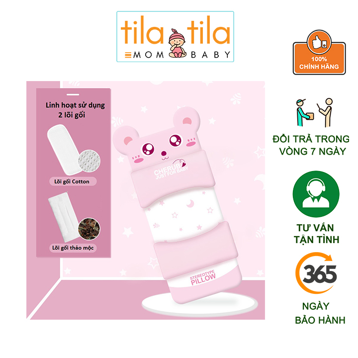 Gối Cho Trẻ Sơ Sinh Tila-Tila Thương Hiệu Cao Cấp Đến Từ Đức - Gối Chống Bẹp Đầu Méo Đầu Cho Trẻ Có Thể Điều Chỉnh Khoảng Cách Cho Phù Hợp Với Kích Thước Đầu, Nâng Niu Giấc Ngủ Ngon Của Bé.